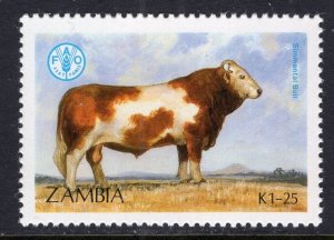 Zambia 419 Cattle Cow MNH VF