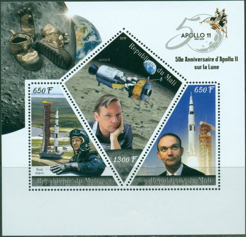 Apollo 11 Crew 50 Anniversary Moon Exploration Space NASA MNH stamps set