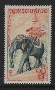 LAOS, 47, HINGED, 1958, ELEPHANTS