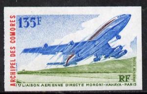 Comoro Islands 1975 Direct Flight Inauguration 135f (Boei...