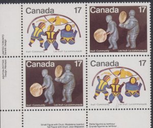 Canada UNITRADE MNH  #  838a    LL         Corner Block