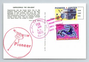 1975 Pioneer - Capricornus The Water Goat - Maldives Stamp - PPC - F5776