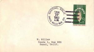 United States California Santa Nella Rur. Sta. Gustine 1963  4-bar  Philatelic.