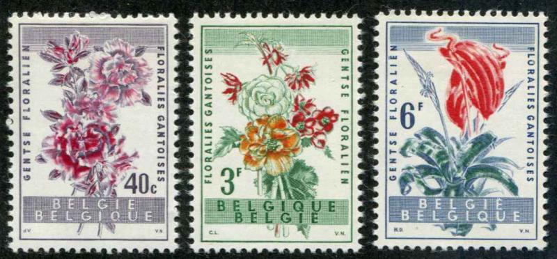 Belgiium SC# 540-2 Flowers set MH