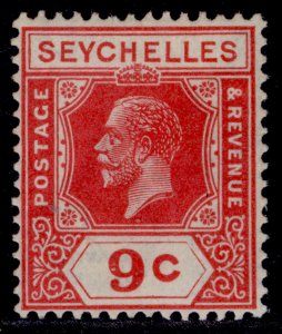 SEYCHELLES GV SG106, 9c red, M MINT.