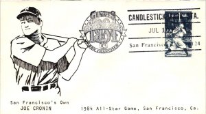 2046 Babe Ruth – 1984 All Star Game - Unknown Cachet