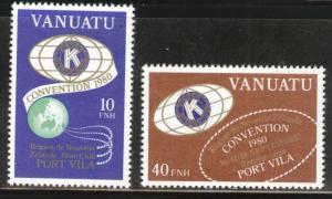 VANUATU Scott 295a-296a MNH** Kiwanis set inscribed in French