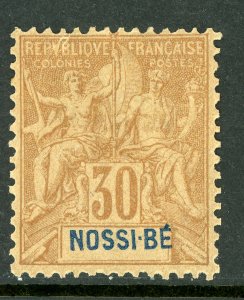 Nossi-Be 1894 French Colonies 30¢ Brown Scott #40 Mint W5 ⭐⭐⭐⭐