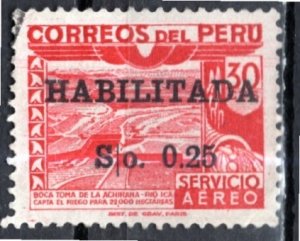 Peru; 1951: Sc. # C108: Used Cpl. Set