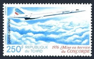 Chad C195, MNH. Michel 759. Supersonic jet Concorde, 1976.