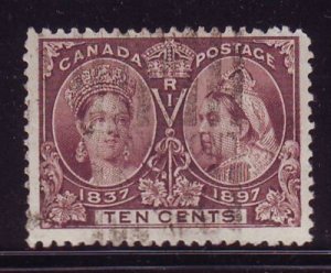 Canada Sc 57 1897 10c Victoria Jubilee stamp used