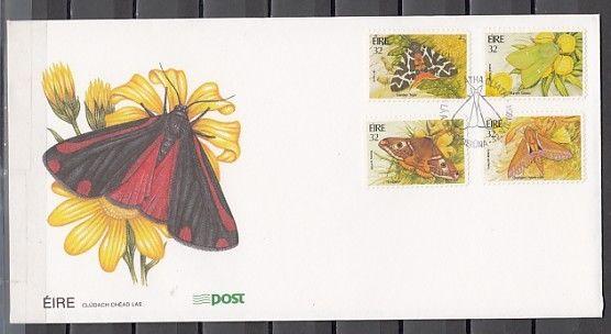 Ireland, Scott cat. 931-934. Butterflies issue on a First day cover. ^