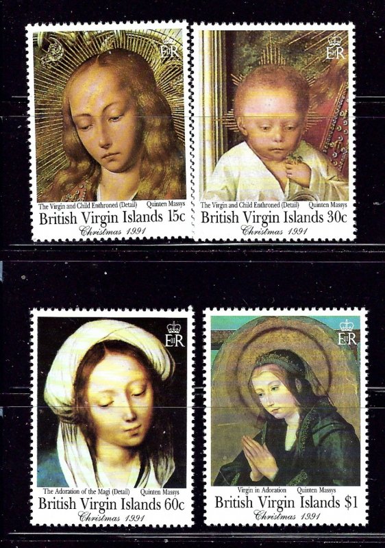 British Virgin Is 731-34 MNH 1991 Christmas