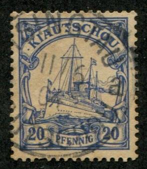 German Kiauchau SC# 13 Hohenzollern 20pf CDS 