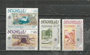 Seychelles # 448-451 Mint NH