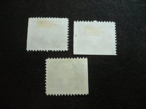 Stamps - Canada - Scott# 401AS,404AS,405AS - Mint Hinged & Used Set of 3 Stamps