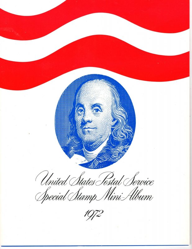United States 1972 MINT set NH OG, fresh crisp color, PO Fresh original folder.