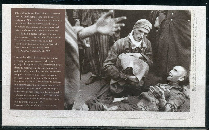 CANADA HOLOCAUST 2009  SPECIAL CANCEL  FIRST DAY  COVER
