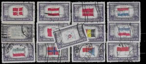 US # 909-921 65c(13x5c) Overrun Nation, used, (3)