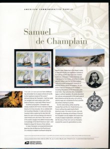 USPS 2006 COMMEMORATIVE PANEL #4073 39c CHAMPLAIN