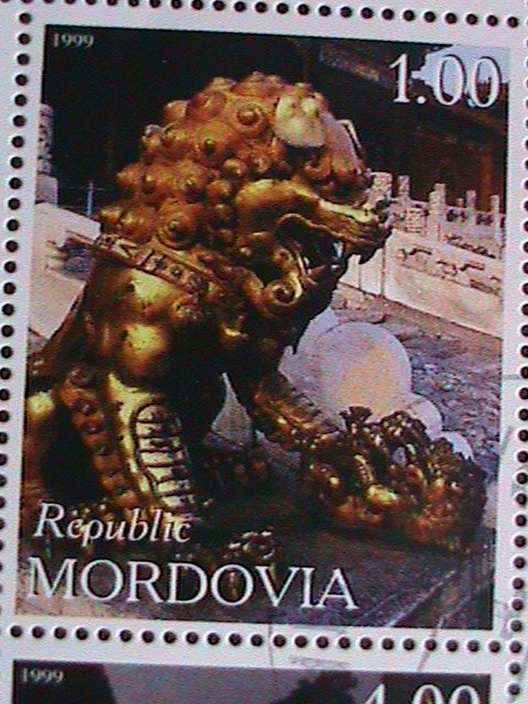 MOLDOVA-1999-CHINA'99 WORLD PHILATELIC SHOW- TREASURE OF CHINA CTO SHEET VF