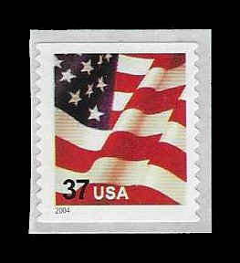 PCBstamps  US #3632C 37c Flag, coil, die 11.75, MNH, (9)