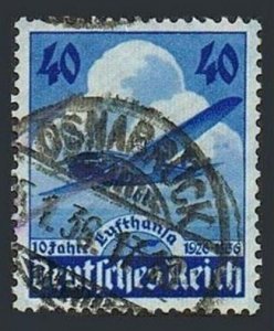 Germany 469,used.Michel 603. Lufthansa air service,10th Ann.1936.