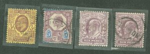 Great Britain #132/134/135/135b Used Single