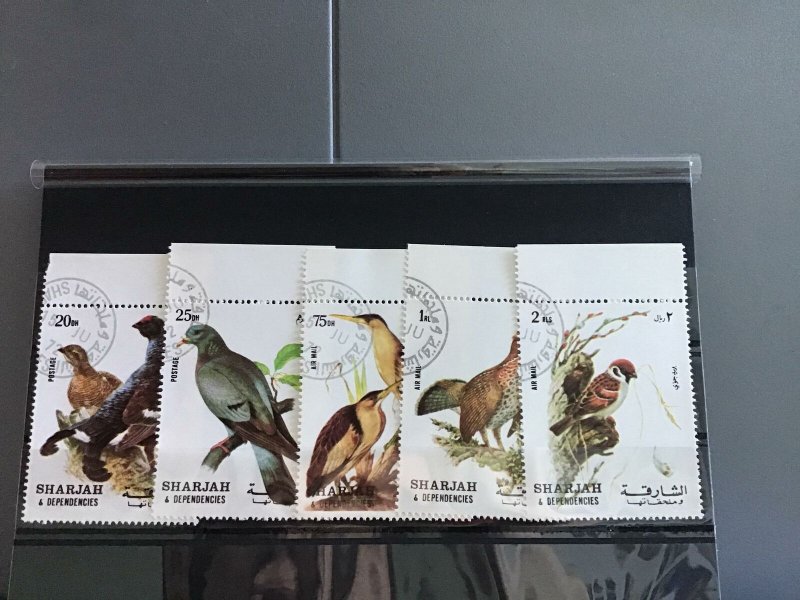 Sharjah Wild  Birds cancelled  stamps R26116