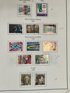 Switzerland collection reg issues 1990-1999 complete used