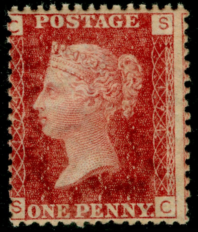 SG44, 1d lake-red plate 174, NH MINT. Cat £50. SC 