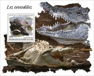 GUINEA - 2023 - Crocodiles - Perf Souv Sheet - Mint Never Hinged