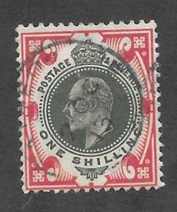 Great Britain Scott #138a Used 1sh Edward VII 2018 CV $70.00