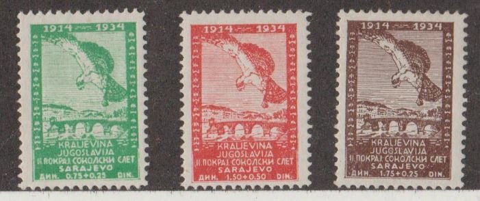 Yugoslavia Scott #B40-B41-B42 Stamps - Mint Set