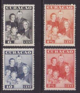 Netherlands Antilles-Sc#170-3- id8-unused NH set-Royal Family-1943-