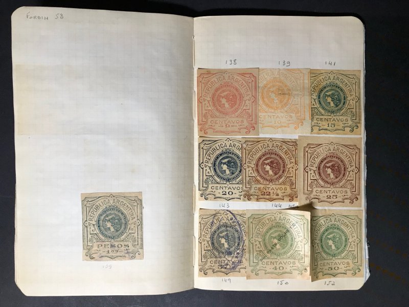 Argentina Revenue Stamps Mint/Used 1891-1932 (1600 Stamps)