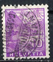 Switzerland 1934: Sc. # 221; Used Single Stamp