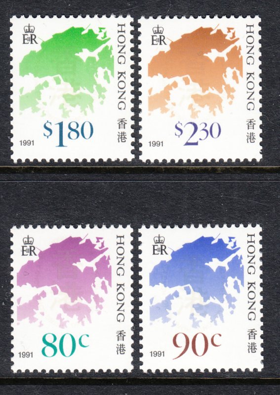 Hong Kong 611-614 MNH VF
