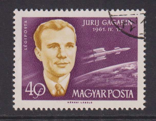 Hungary   #C221   cancelled  1962 astronauts  40f