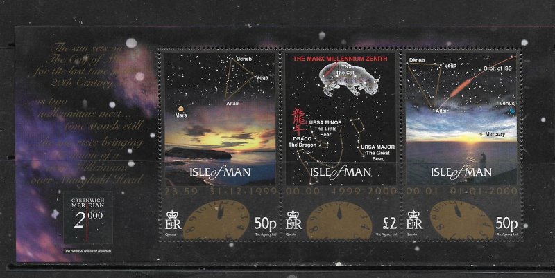 ISLE OF MAN, 850, MNH, SS, MILLENNIUM