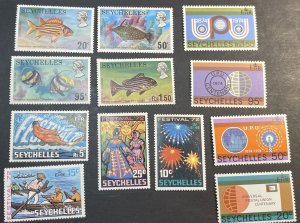 SEYCHELLES # 305-320-MINT/NEVER HINGED---16 STAMP RUN----1972-74