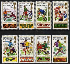 RWANDA - 1970 - Football World Cup - Perf 8v Set - Mint Never Hinged