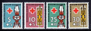 Netherlands New Guinea - Scott #B15-B18 - MNH - SCV $4.00