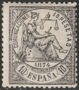 Spain 1874 Sc 210 MH* signed Oliva & Diena