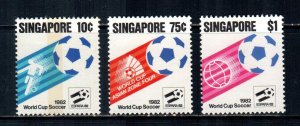 Singapore #394-396  Mint  Scott $2.70