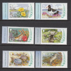 Guernsey 2006 Ramsar set of 6,  Mint NHM