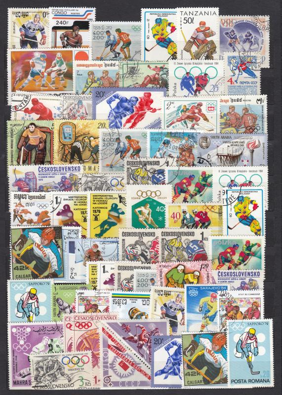 Hockey - 50 + + small stamp lot - (2320)