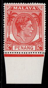 MALAYSIA - Penang GVI SG12, 12c scarlet, NH MINT.