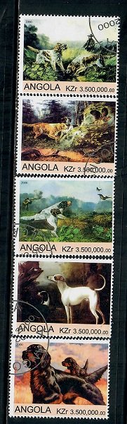 Angola Used Dogs partial set CTO