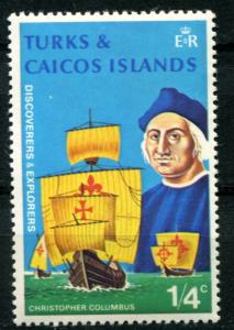 Turks & Caicos 253 MNH 1972 Christopher Columbus, Explorer